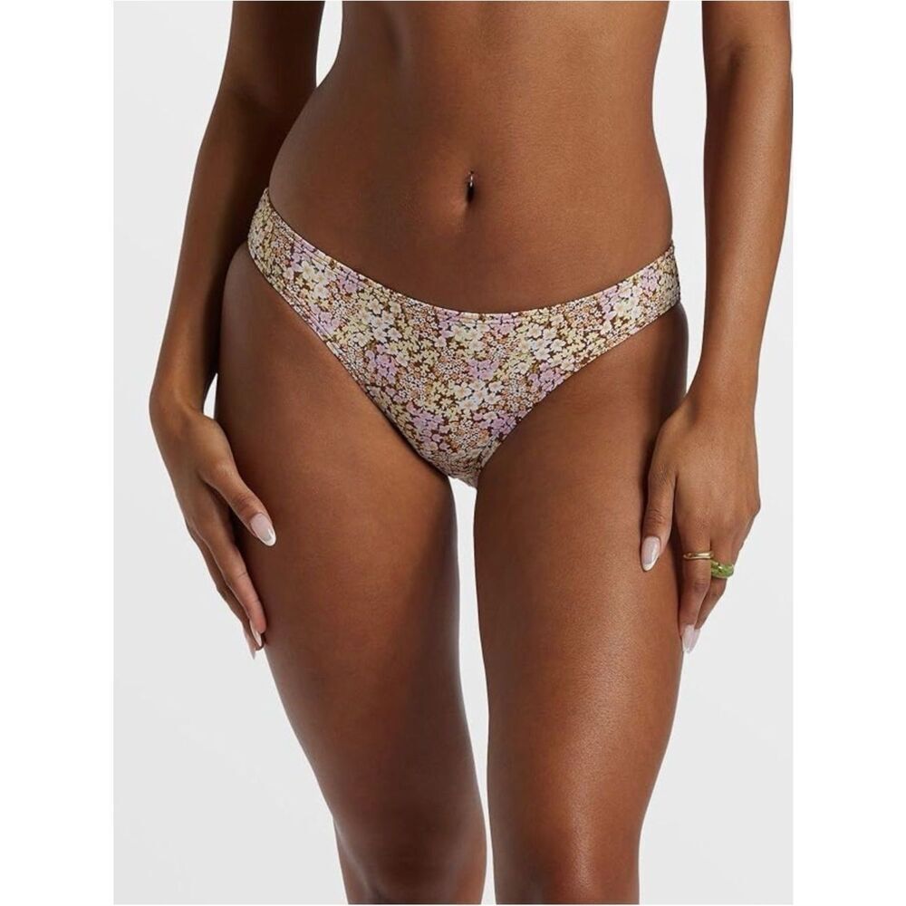 Billabong Women's Lowrider Bikini Bottoms, Toasted Coconut, Size M, NWT